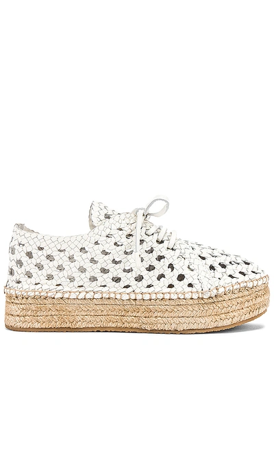 Shop Zimmermann Woven Espadrille Flatform In Natural