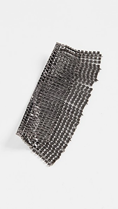 Shop Elizabeth Cole Jones Hair Comb In Silver Crystal