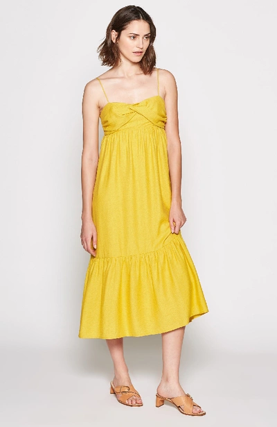 Shop Joie Chayton Dress In Sulphur