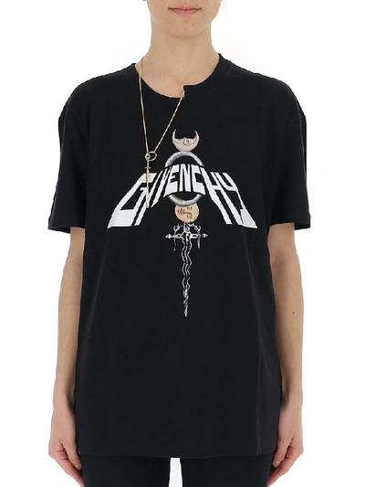 Shop Givenchy Necklace Pendant Logo T In Black