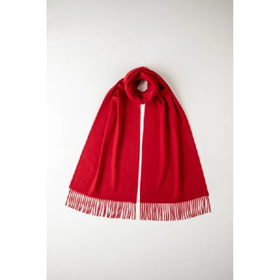Shop Johnstons Of Elgin Oversized Classic Cashmere Scarf Classic Red