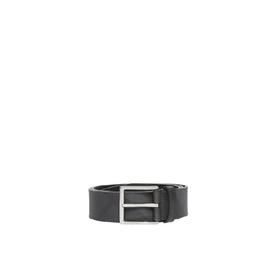 Shop Burberry London Check And Leather Belt