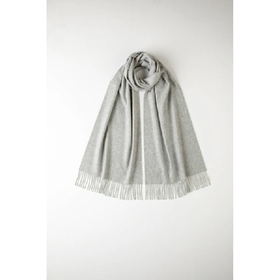 Shop Johnstons Of Elgin Oversized Classic Cashmere Scarf Silver