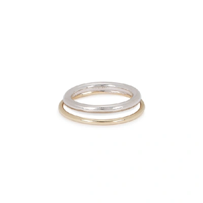 Shop Otiumberg Duo Sterling Silver And Gold Ring