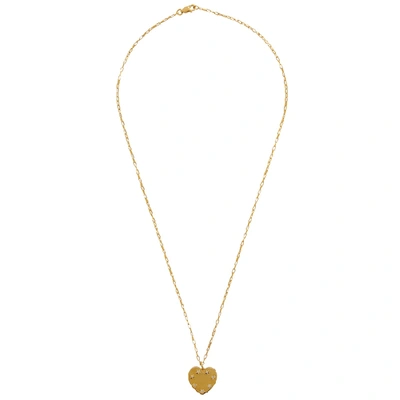 Shop Otiumberg Heart Charm Gold Vermeil Necklace