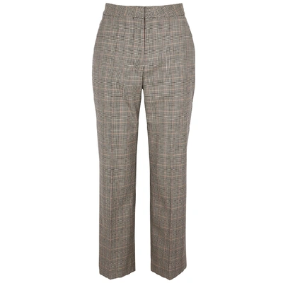 Shop Stella Mccartney Prince Of Wales Checked Wool Trousers