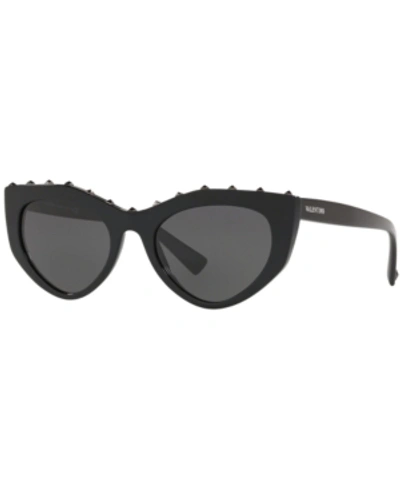 Shop Valentino Sunglasses, Va4060 53 In Black/smoke