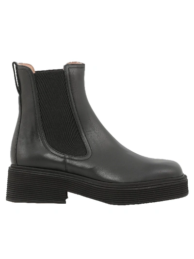 Shop Marni Leather Chelsea Boots In Black