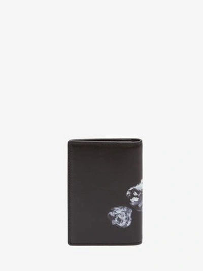 Shop Alexander Mcqueen Skull Rose Pocket Organizer In Black