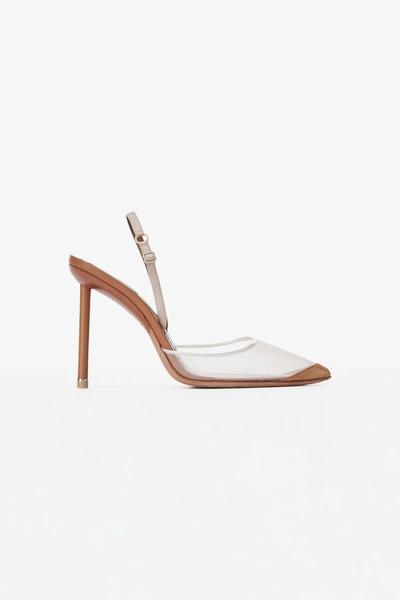 Shop Alexander Wang Alix Slingback In Nude