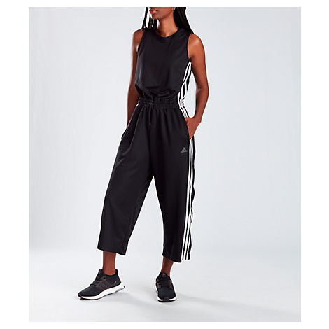 adidas black one piece jumpsuit