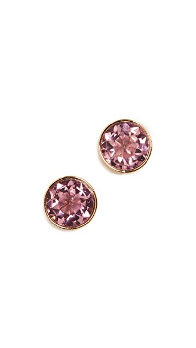 Shop Kate Spade Reflecting Pool Round Studs In Light Pink