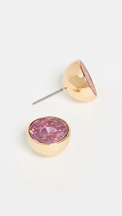 Shop Kate Spade Reflecting Pool Round Studs In Light Pink