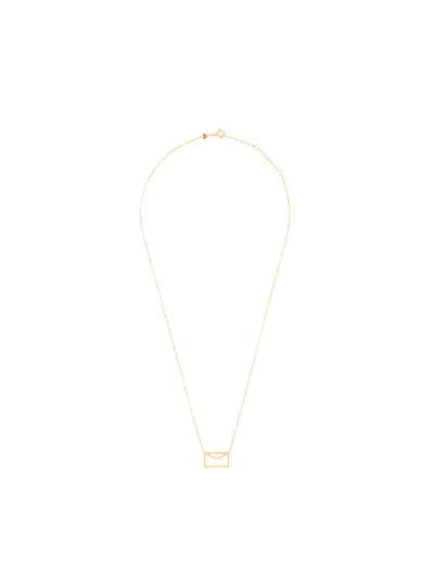 ALIITA LETTER PENDANT NECKLACE - J1000 YELLOW GOLD