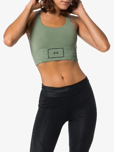 Shop Charli Cohen Contender Sports Bra In Green