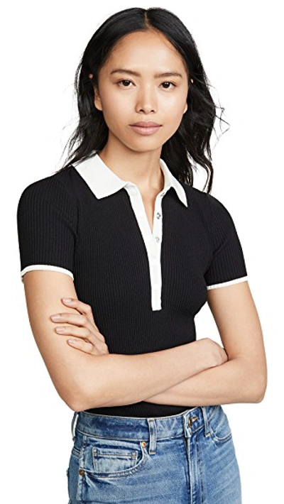 Shop Rag & Bone Libby Polo In Black