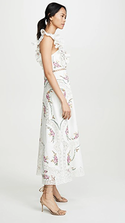 Allia Cross Stitch Long Dress