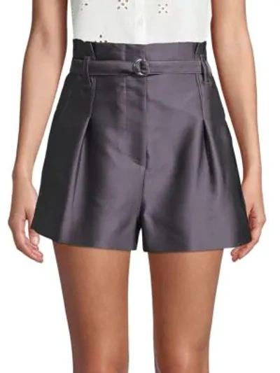 Shop 3.1 Phillip Lim / フィリップ リム High-waist Origami Shorts In Dark Grey