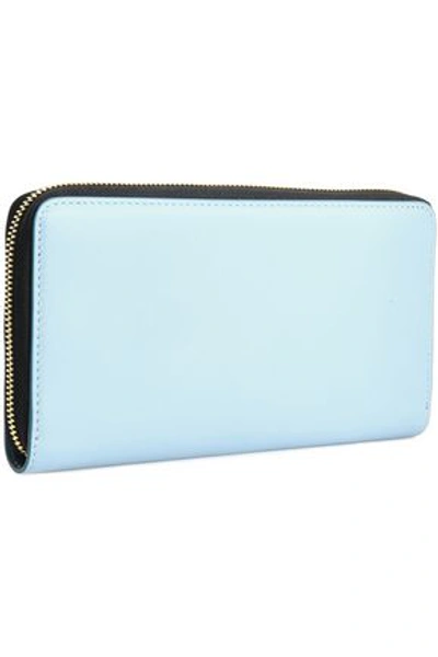 Shop Marni Woman Leather Continental Wallet Sky Blue