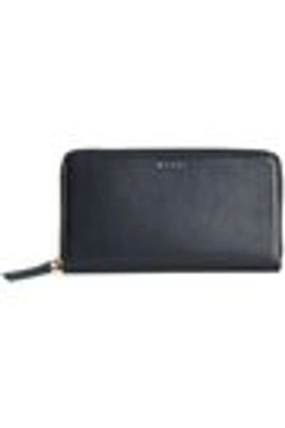 Shop Marni Woman Leather Continental Wallet Midnight Blue