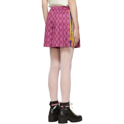 Shop Gucci Pink Gg Shorts In 5369 Pink