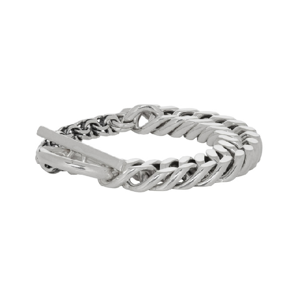 Bottega Veneta Sterling Silver Chain Bracelet In 8117-silver | ModeSens