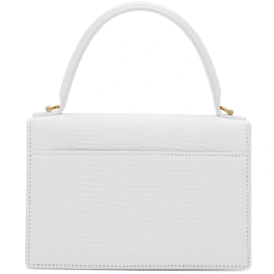Shop Balenciaga White Xs Sharp Satchel Bag In 9000 Wht