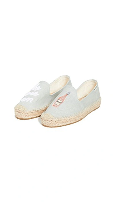 Shop Soludos La Vie En Rosé Smoking Slipper Espadrilles In Chambray