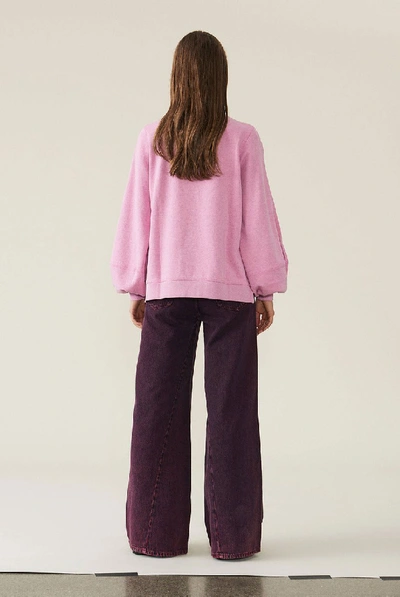 Shop Ganni Isoli Sweatshirt In Pink