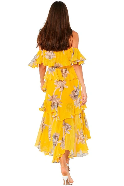 Shop Misa Dalila Dress In Yellow