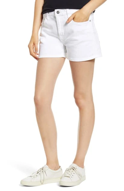 Shop Current Elliott The Boyfriend Denim Shorts In Sugar