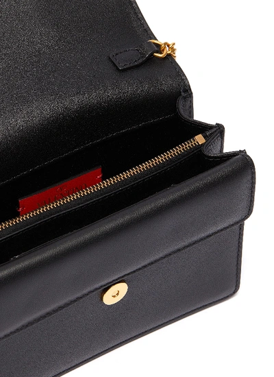 Shop Valentino 'vring' Leather Chain Clutch