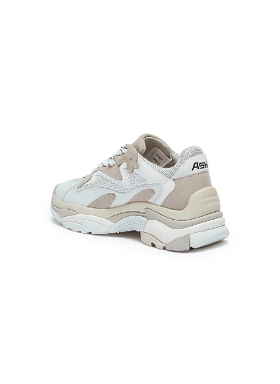 Shop Ash 'addict' Chunky Outsole Sneakers In Grey / White