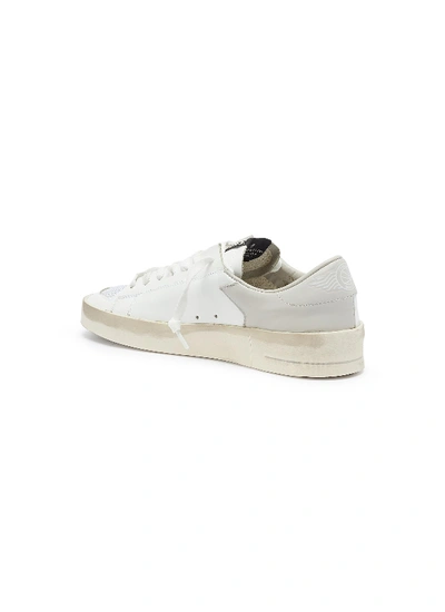 Shop Golden Goose 'stardan' Mesh Panel Leather Sneakers