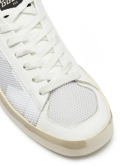 Shop Golden Goose 'stardan' Mesh Panel Leather Sneakers