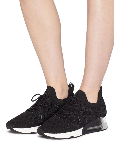 Shop Ash 'lunatic Star' Appliqué Knit Sneakers