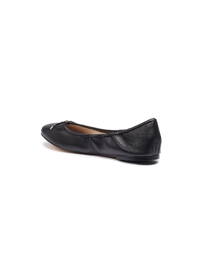 Shop Sam Edelman 'felicia' Leather Ballet Flats In Black