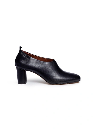 Shop Gray Matters 'micol' Choked-up Nappa Leather Pumps In Black