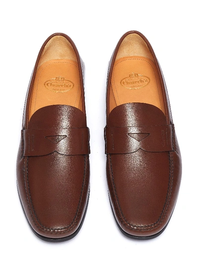 Shop Church's 'karl' Leather Penny Loafers In Brown