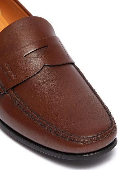 Shop Church's 'karl' Leather Penny Loafers In Brown