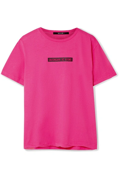 Shop Ksubi Day Dreams Printed Cotton-jersey T-shirt In Pink