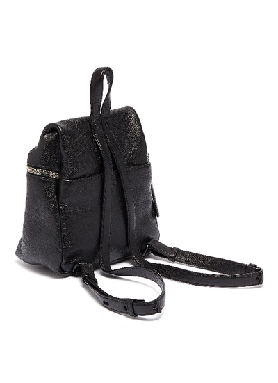 Shop Kara Small Leather Backpack In Black