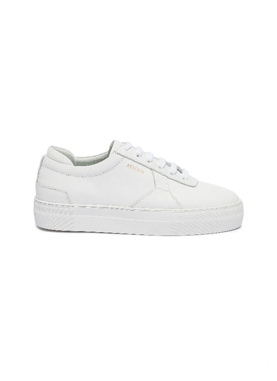 Shop Axel Arigato 'platform' Leather Patchwork Sneakers In White