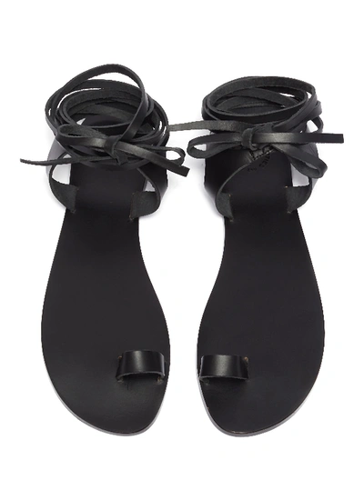Shop Atp Atelier 'candela' Wraparound Ankle Tie Leather Sandals