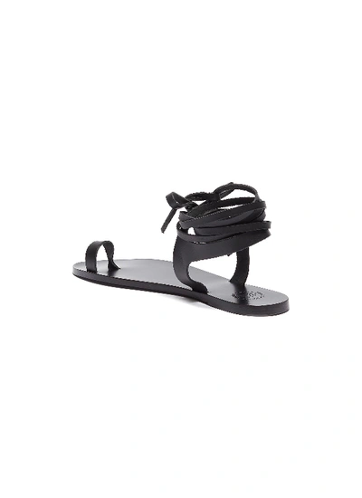 Shop Atp Atelier 'candela' Wraparound Ankle Tie Leather Sandals