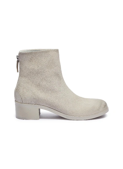 Shop Marsèll 'tronch' Distressed Leather Ankle Boots