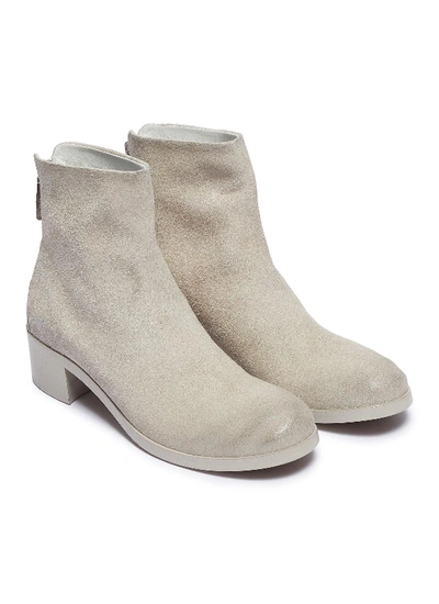 Shop Marsèll 'tronch' Distressed Leather Ankle Boots