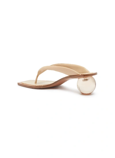Shop Cult Gaia 'jasmin' Circle Heel Leather Thong Sandals