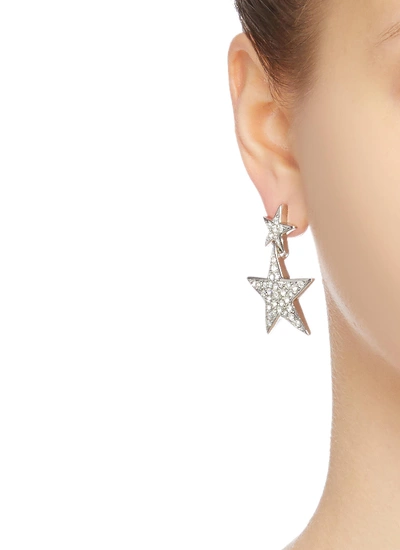 Shop Kenneth Jay Lane Glass Crystal Star Drop Earrings