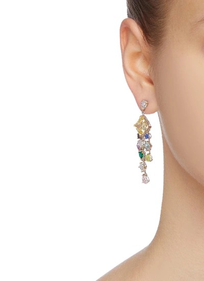 Shop Anabela Chan 'ascher' Diamond Gemstone Drop Earrings